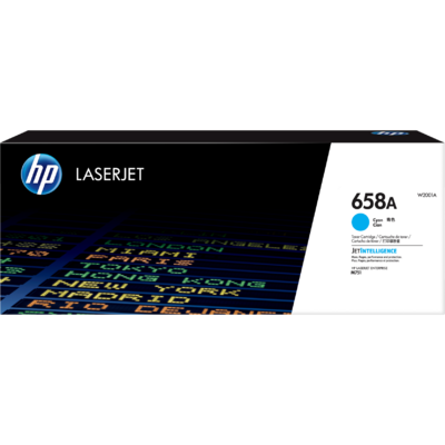 Mực In Laser HP 658A Cyan Original LaserJet Toner Cartridge (W2001A)
