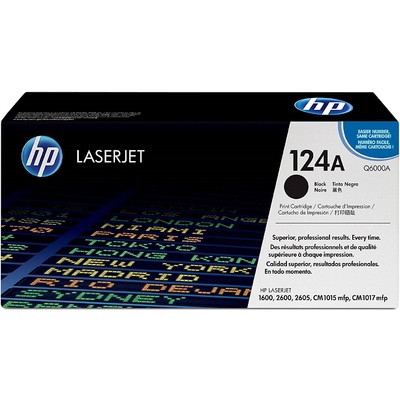 Mực In Laser Màu HP 124A Black Original LaserJet Toner Cartridge (Q6000A)