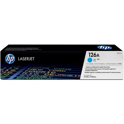 Mực In Laser Màu HP 126A Cyan Original LaserJet Toner Cartridge (CE311A)