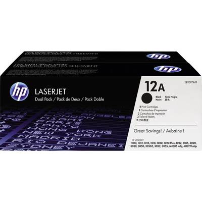 Mực In Laser Màu HP 12AD Black Dual Pack LaserJet Toner Cartridges (Q2612AD)