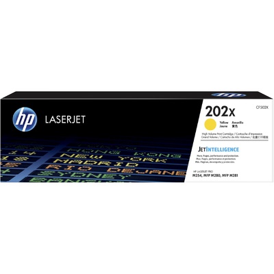 Mực In Laser Màu HP 202X High Yield Yellow Original LaserJet Toner Cartridge (CF502X)