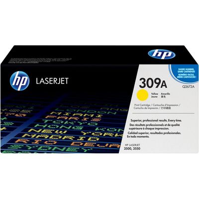 Mực In Laser Màu HP 309A Yellow Original LaserJet Toner Cartridge (Q2672A)