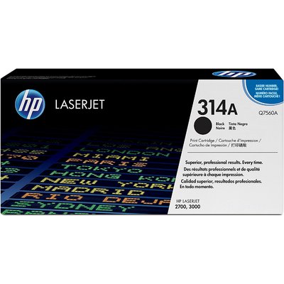 Mực In Laser Màu HP 314A Black Original LaserJet Toner Cartridge (Q7560A)