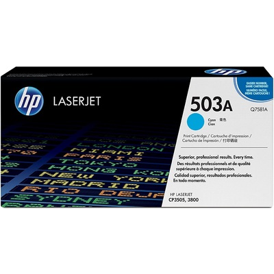 Mực In Laser Màu HP 503A Cyan Original LaserJet Toner Cartridge (Q7581A)