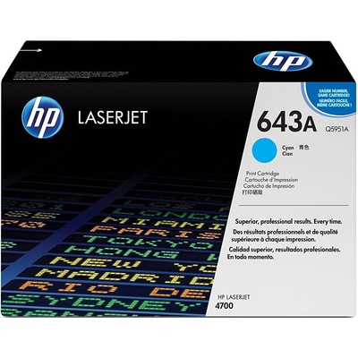 Mực In Laser Màu HP 643A Cyan Original LaserJet Toner Cartridge (Q5951A)