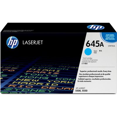 Mực In Laser Màu HP 645A Cyan Original LaserJet Toner Cartridge (C9731A)
