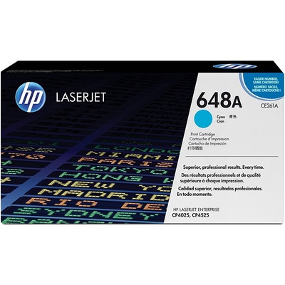 Mực In Laser Màu HP 648A Cyan Original LaserJet Toner Cartridge (CE261A)