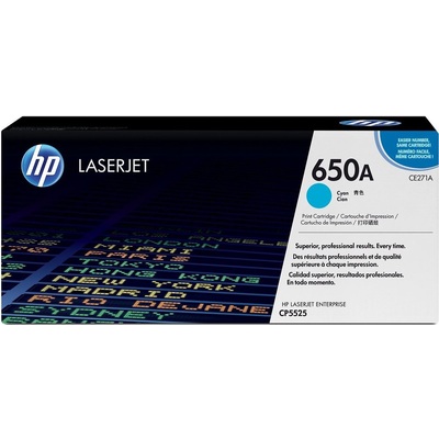 Mực In Laser Màu HP 650A Cyan Original LaserJet Toner Cartridge (CE271A)