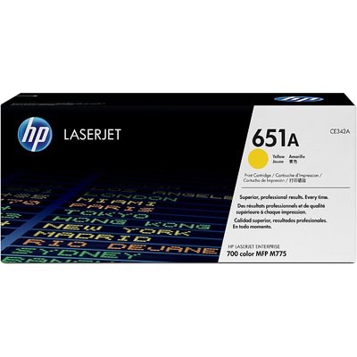 Mực In Laser Màu HP 651A Yellow Original LaserJet Toner Cartridge (CE342A)