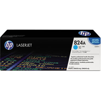 Mực In Laser Màu HP 824A Cyan Original LaserJet Toner Cartridge (CB381A)