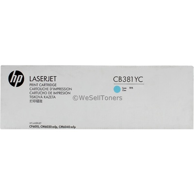 Mực In Laser Màu HP Optimized Yield Cyan Contract Original LaserJet Toner Cartridge (CB381YC)