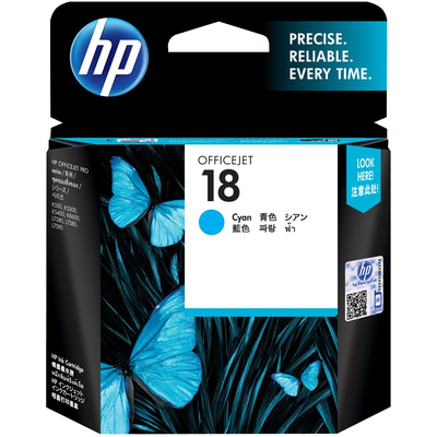 Mực In Phun HP 18 Cyan Original Ink Cartridge (C4937A)