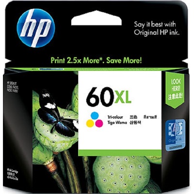 Mực In Phun HP 60XL High Yield Tri-color Original Ink Cartridge (CC644WA)