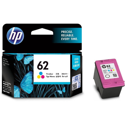 Mực In Phun HP 62 Tri-Color Original Ink Cartridge (C2P06AA)