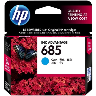 Mực In Phun HP 685 Cyan Original Ink Advantage Cartridge (CZ122AA)