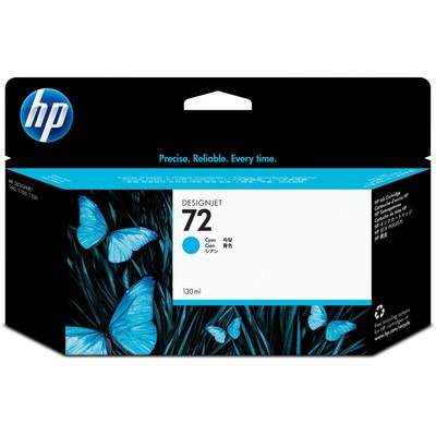 Mực In Phun HP 72 130-ml Cyan DesignJet Ink Cartridge (C9371A)