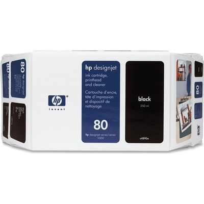 Mực In Phun HP 80 Value Pack 350-Ml Black Ink Cartridge And Printhead (C4890A)