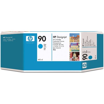 Mực In Phun HP 90 400-ml Cyan DesignJet Ink Cartridge (C5061A)