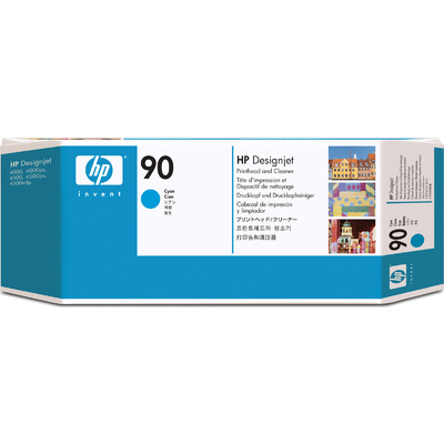 Mực In Phun HP 90 Cyan and Cleaner DesignJet Original Ink Cartridge (C5055A)