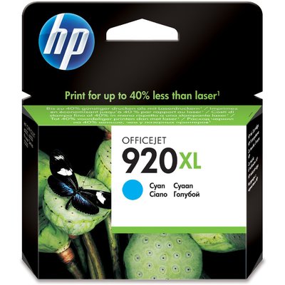 Mực In Phun HP 920XL High Yield Cyan Original Ink Cartridge (CD972AA)