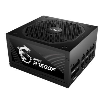 Nguồn Máy Tính MSI  750W - 80 Plus Gold - Full modular (MPG A750GF)