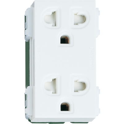 Ổ Cắm Panasonic Đôi Ba Chấu (WEV1582SW / WEV1582-7SW)