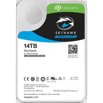 Ổ Cứng Camera Seagate SkyHawk 14TB SATA 7200RPM 256MB Cache 3.5" (ST14000VX0008)