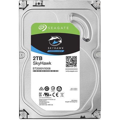 Ổ Cứng Camera Seagate SkyHawk 2TB SATA 5900RPM 64MB Cache 3.5" (ST2000VX008)