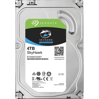Ổ Cứng Camera Seagate SkyHawk 4TB SATA 5900RPM 64MB Cache 3.5" (ST4000VX007)