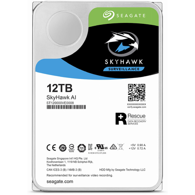Ổ Cứng Camera Seagate SkyHawk AI 12TB SATA 7200RPM 256MB Cache 3.5" (ST12000VE0008)