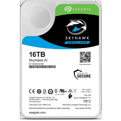 Ổ Cứng Camera Seagate SkyHawk AI 16TB SATA 7200RPM 256MB Cache 3.5" (ST16000VE000)