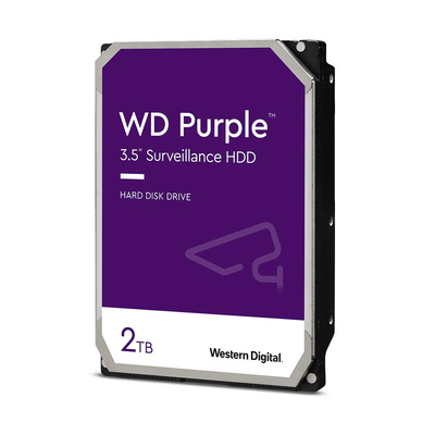 Ổ Cứng Camera WD Purple 2TB SATA III 5400RPM 64MB Cache 3.5" (WD23PURZ)