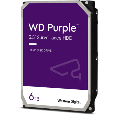 Ổ Cứng Camera WD Purple 6TB SATA 5640RPM 128MB Cache 3.5" (WD62PURZ)