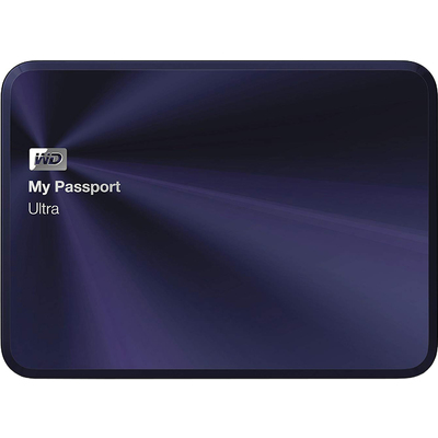 Ổ Cứng Gắn Ngoài Western Digital My PassPort Ultra Metal Edition 1TB USB 3.0 Blue-Black (WDBTYH0010BBA)