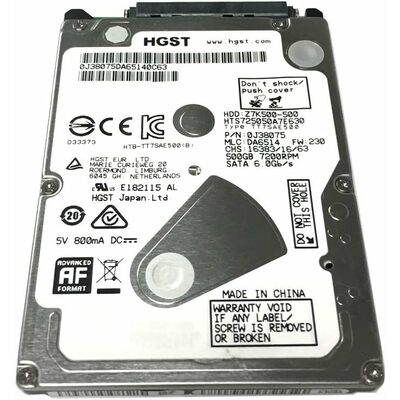 Ổ Cứng HDD 2.5" HGST Travelstar Z7K500 500GB SATA 7200RPM 16MB Cache (0A7233)