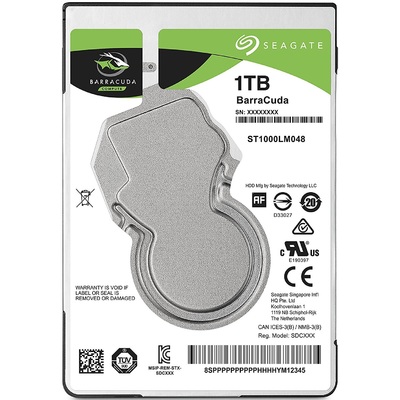 Ổ Cứng HDD 2.5" Seagate BarraCuda 1TB SATA 5400RPM 128MB Cache (ST1000LM048)