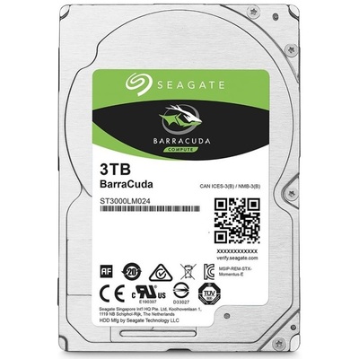 Ổ Cứng HDD 2.5" Seagate BarraCuda 3TB SATA 5400RPM 128MB Cache (ST3000LM024)