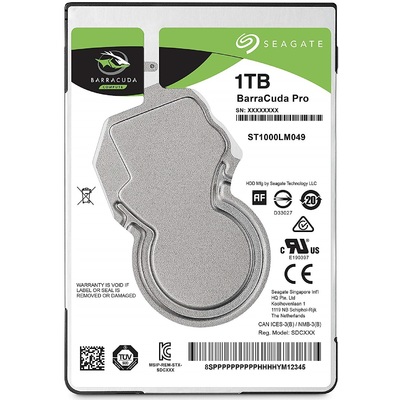 Ổ Cứng HDD 2.5-Inch Seagate BarraCuda Pro 1TB SATA 7200RPM 128MB Cache (ST1000LM049)