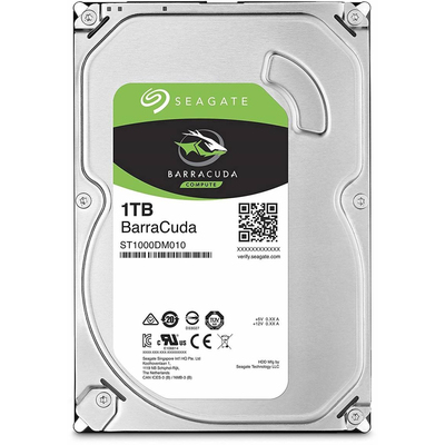 Ổ Cứng HDD 3.5" Seagate BarraCuda 1TB SATA 7200RPM 64MB Cache (ST1000DM010)