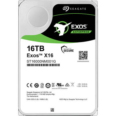 Ổ Cứng HDD 3.5" Seagate Exos X16 16TB 512e/4Kn SATA (ST16000NM001G)