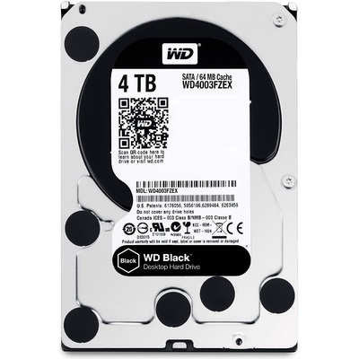 Ổ Cứng HDD 3.5" WD Black 4TB SATA 7200RPM 64MB Cache (WD4003FZEX)