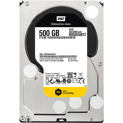 Ổ Cứng HDD 3.5" WD RE 500GB SATA 7200RPM 64MB Cache (WD5003ABYZ)