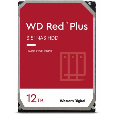 Ổ Cứng HDD 3.5" WD Red Plus 12TB NAS SATA 5400RPM 256MB Cache (WD120EFAX)