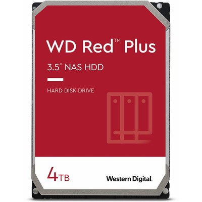 Ổ Cứng HDD 3.5" WD Red Plus 4TB NAS SATA 5400RPM 64MB Cache (WD40EFRX)