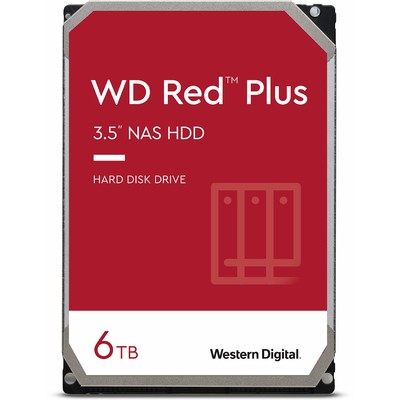 Ổ Cứng HDD 3.5" WD Red Plus 6TB NAS SATA 5400RPM 64MB Cache (WD60EFRX)