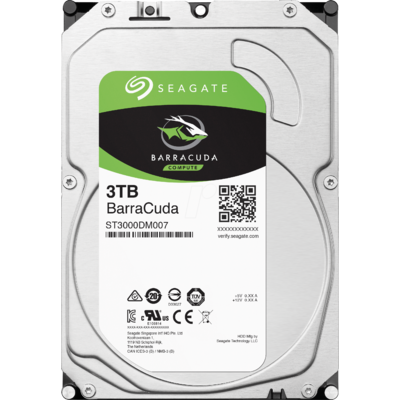 Ổ Cứng HDD 3.5-Inch Seagate BarraCuda 3TB SATA 5400RPM 256MB Cache (ST3000DM007)