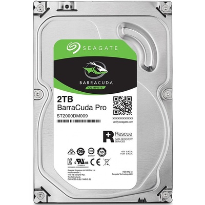 Ổ Cứng HDD 3.5-Inch Seagate BarraCuda Pro 2TB SATA 7200RPM 128MB Cache (ST2000DM009)