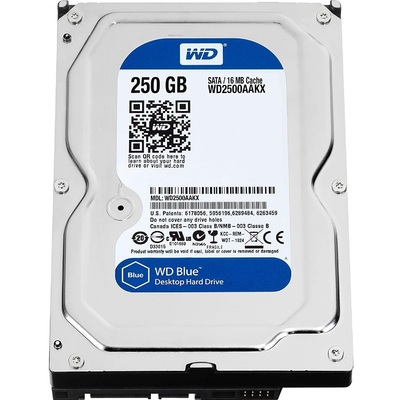 Ổ Cứng HDD 3.5-Inch Western Digital Blue 250GB SATA 7200RPM 16MB Cache (WD2500AAKX)