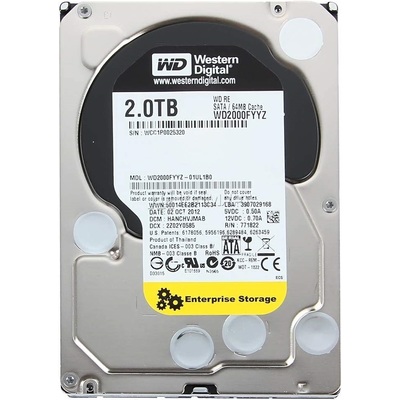 Ổ Cứng HDD 3.5-Inch Western Digital RE 2TB SATA 7200RPM 64MB Cache (WD2000FYYZ)