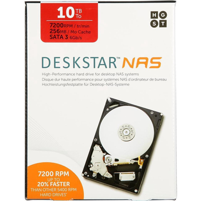 Ổ Cứng Server HGST Deskstar NAS 10TB 7200RPM 256MB Cache 3.5-Inch (HDN721010ALE604-0S04037)